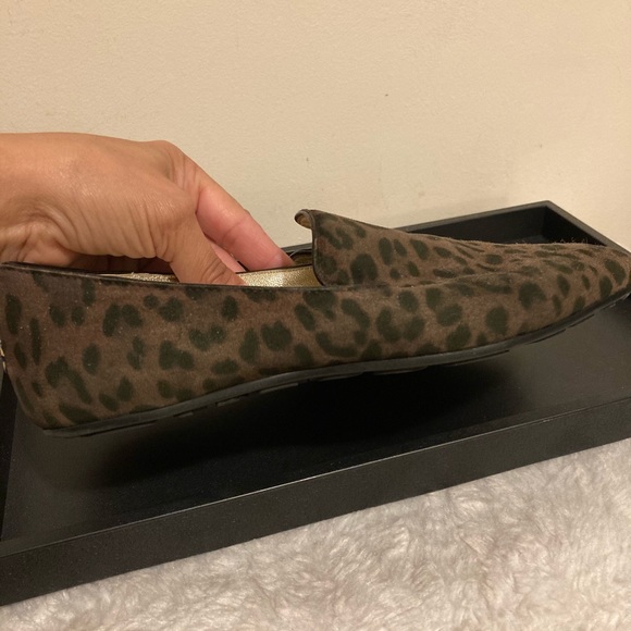 Auth Jimmy Choo Animal Print Brown Black Flats - Picture 12 of 14